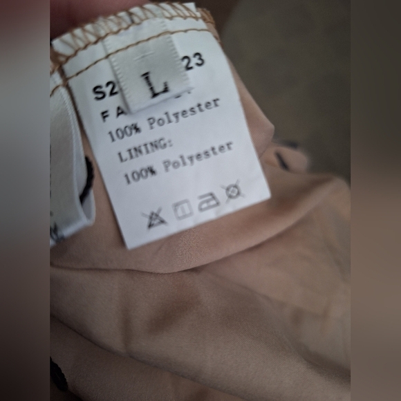 Womens Dress Size Large Pockets Lightweight Flowy Summer Spring Cinched Waist - Picture 7 of 7